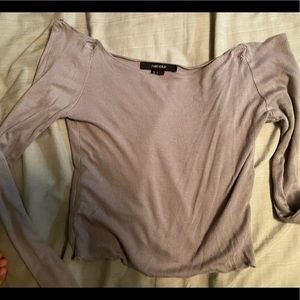 Off shoulder crop top